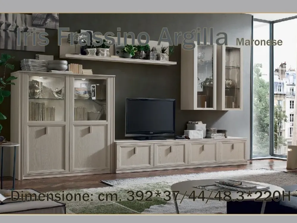 Parete attrezzata Iris dell'azienda con uno sconto esclusivo Pareti Attrezzate