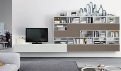 New Parete attrezzata L123 di in OFFERTA OUTLET Pareti Attrezzate