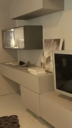 Sangiacomo Parete attrezzata Logo lampo in stile moderno a prezzo ribassato- Pareti Attrezzate