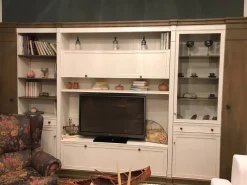 Marchetti Parete attrezzata in legno Mg700 in Offerta Outlet- Soggiorni Completi