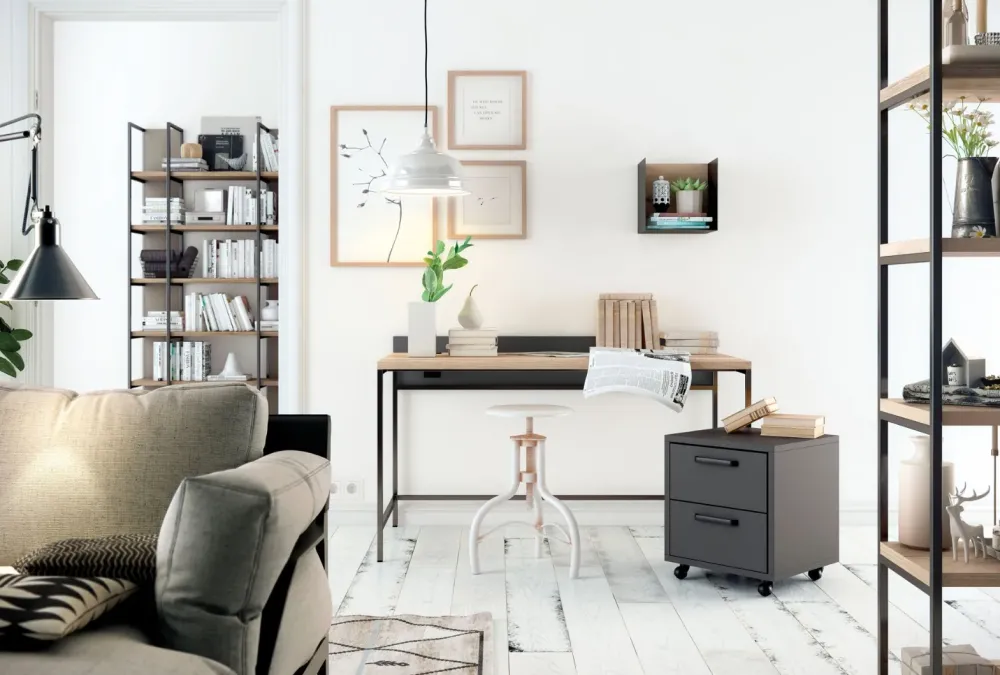 Parete attrezzata in metallo in Offerta Outlet Pareti Attrezzate