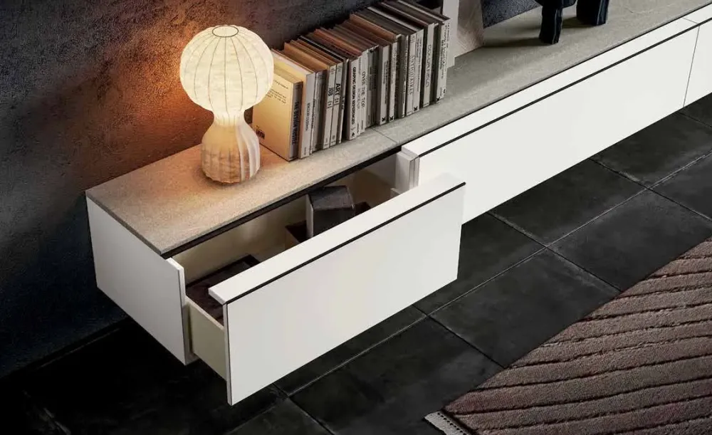 Hot Parete attrezzata Mito 5.0- qsm621 group in stile design a prezzo scontato Pareti Attrezzate