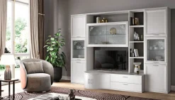 Clearance Parete attrezzata Mobile soggiorno modello jazz in stile moderno a prezzo ribassato Pareti Attrezzate