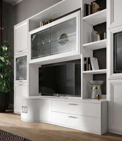 Clearance Parete attrezzata Mobile soggiorno modello jazz in stile moderno a prezzo ribassato Pareti Attrezzate