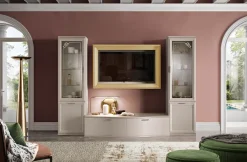 Parete attrezzata Mobile soggiorno modello jazz in stile moderno a prezzo scontato Pareti Attrezzate