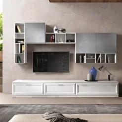Parete attrezzata Mobile living modello jazz 107 di in OFFERTA OUTLET^Gierre Mobili Discount