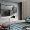 Parete attrezzata Mobile soggiorno modello jazz in stile design a prezzo scontato^Gierre Mobili
