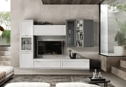 Parete attrezzata Mobile soggiorno modello jazz 112 di scontata del 40%^Gierre Mobili Best