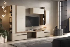 Parete attrezzata Mobile-living mod.abaco scontato del 30% del brand con uno sconto esclusivo^Gierre Mobili New