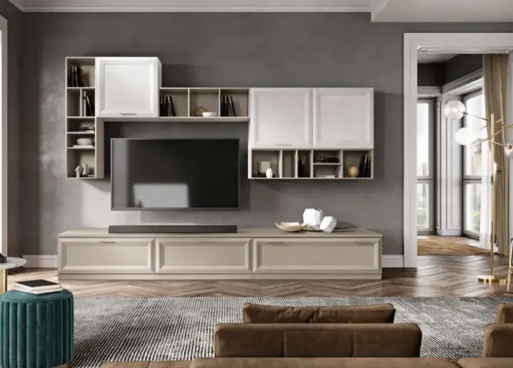 Parete attrezzata modello J 108 di : contatta il venditore per scoprire il prezzo^Gierre Mobili New