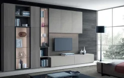 Parete attrezzata Mood 8 in stile design a prezzo ribassato^Astor Mobili Hot