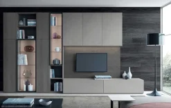 Parete attrezzata Mood 8 in stile design a prezzo ribassato^Astor Mobili Hot