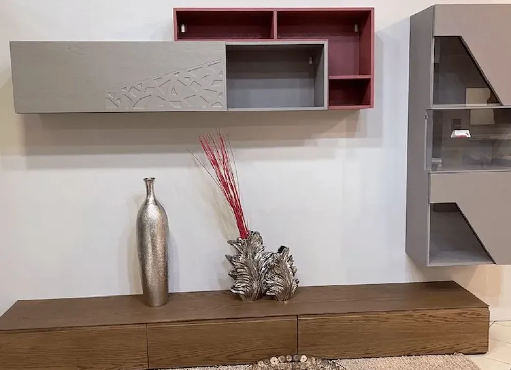 Modo 10 Parete attrezzata Moon del marchio con uno sconto esclusivo- Pareti Attrezzate