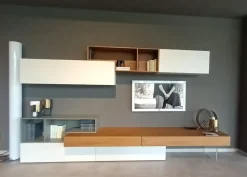 Parete attrezzata Parete soggiorno lampo in stile moderna a prezzo ribassato^Sangiacomo Clearance