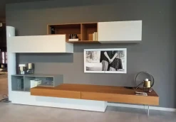 Parete attrezzata Parete soggiorno lampo in stile moderna a prezzo ribassato^Sangiacomo Clearance
