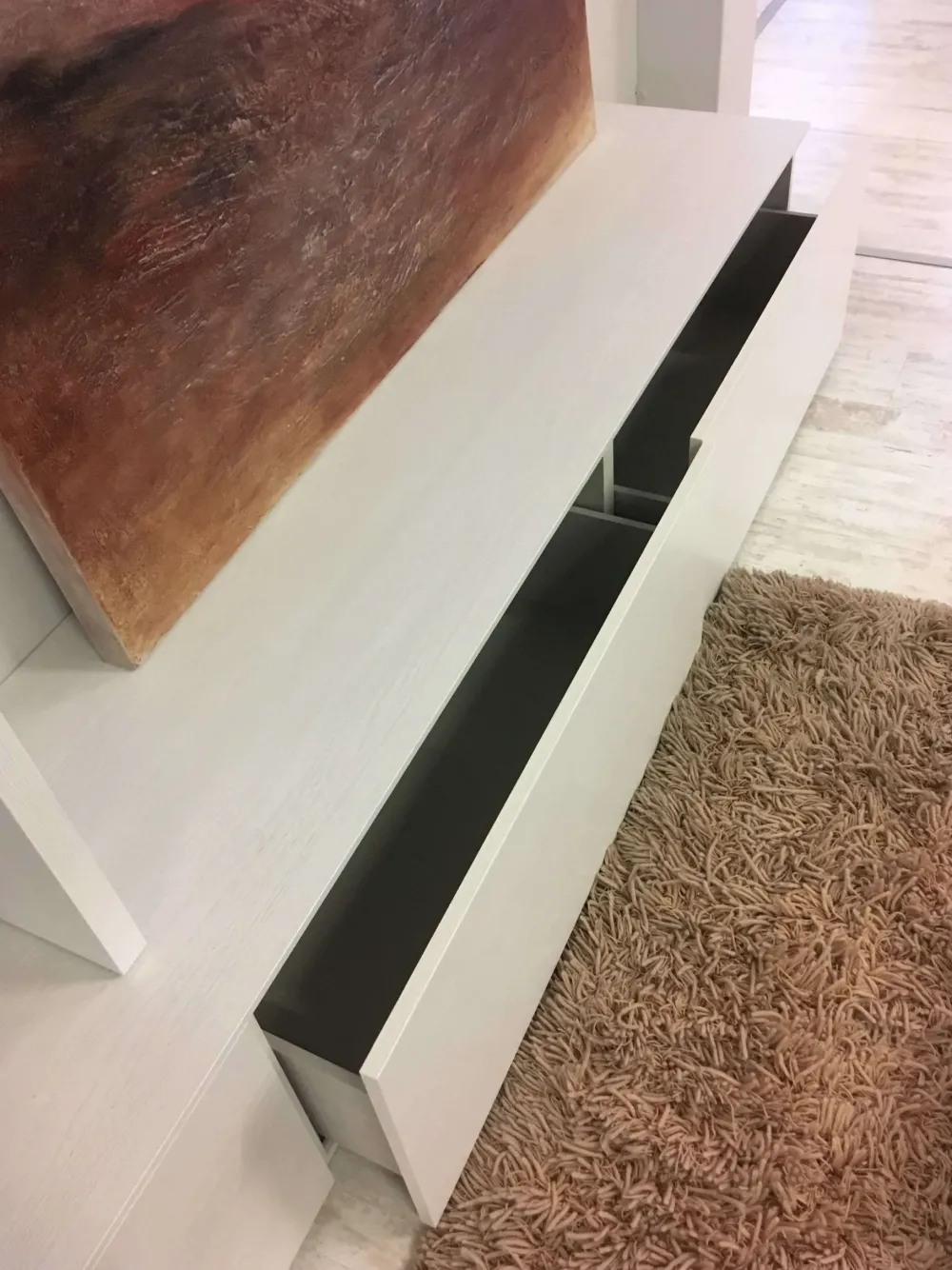 Parete attrezzata Parete tv santa lucia olmo gesso in stile moderna a prezzo scontato^Santalucia New