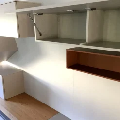 New Parete attrezzata Parete soggiono santa lucia decorativo e legno nodato di in OFFERTA OUTLET Pareti Attrezzate