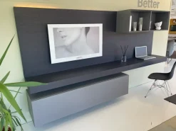 Pianca Parete attrezzata Parete tv spazio laccato di scontata del 24%- Pareti Attrezzate