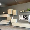 Presotto Parete attrezzata Parete soggiorno mod. inclinart in stile design a prezzo scontato- Pareti Attrezzate