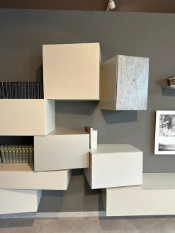 Presotto Parete attrezzata Parete soggiorno mod. inclinart in stile design a prezzo scontato- Pareti Attrezzate