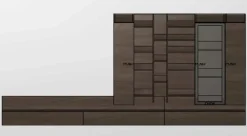 Best Parete attrezzata Qmc005 in stile moderna a prezzo scontato Pareti Attrezzate