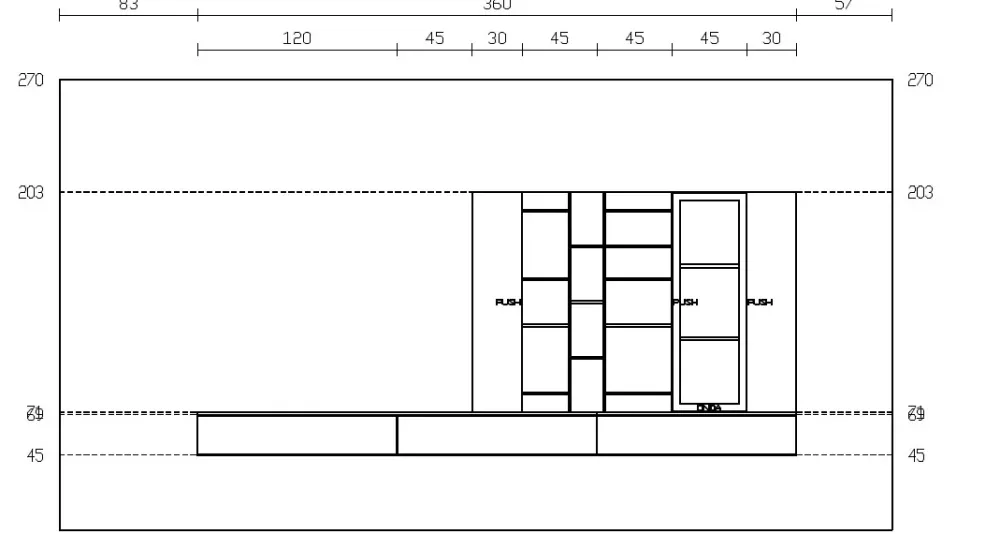 Best Parete attrezzata Qmc005 in stile moderna a prezzo scontato Pareti Attrezzate