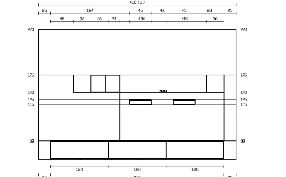 Parete attrezzata Qsm 636 dell'azienda con uno sconto esclusivo^Imab Discount