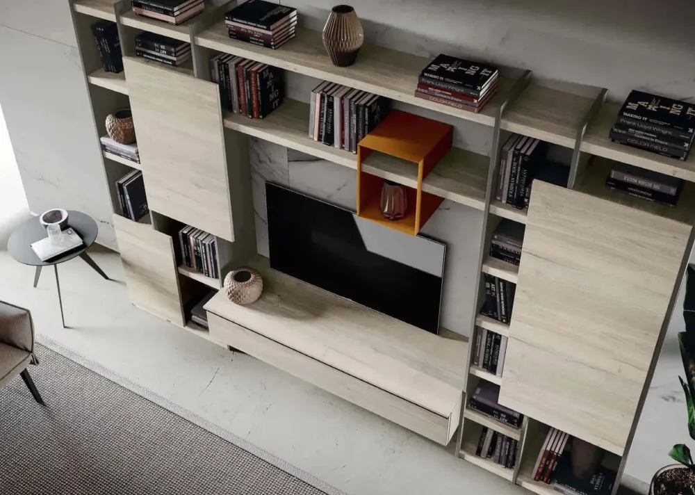 Parete attrezzata Qsm 618 di in OFFERTA OUTLET^Imab Discount