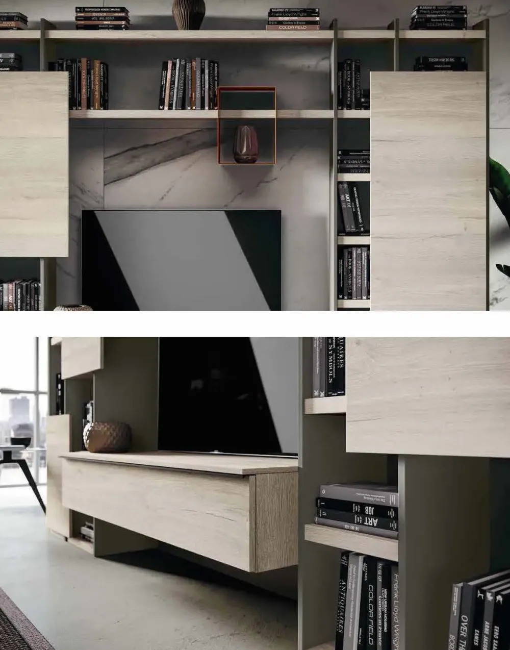 Parete attrezzata Qsm 618 di in OFFERTA OUTLET^Imab Discount