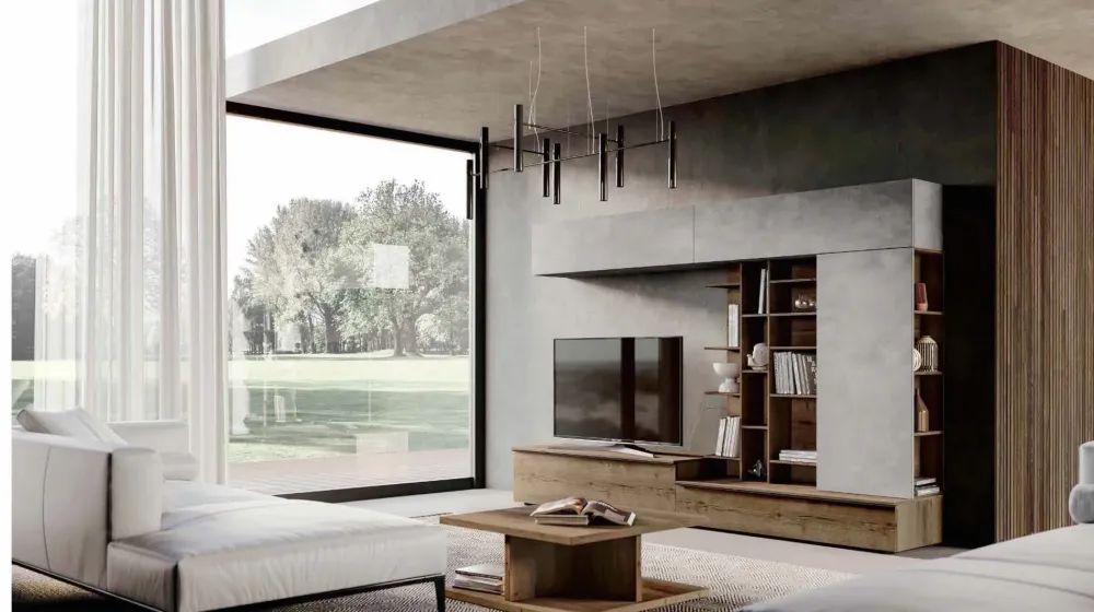 Imab Parete attrezzata Qsm 638 di group in OFFERTA OUTLET- Pareti Attrezzate