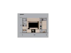 Parete attrezzata Qsm 637 di scontata del 50%^Imab Online