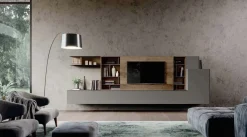 Parete attrezzata Qsm 633 in stile moderna a prezzo ribassato^Imab Discount