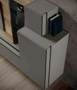 Parete attrezzata Qsm 633 in stile moderna a prezzo ribassato^Imab Discount