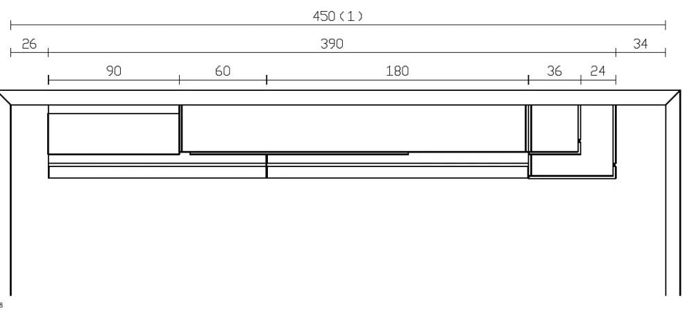 Parete attrezzata Qsm 633 in stile moderna a prezzo ribassato^Imab Discount