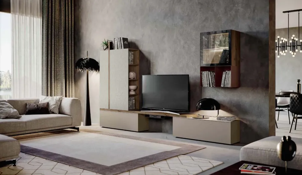 Parete attrezzata Qsm615 di in OFFERTA OUTLET^Imab New