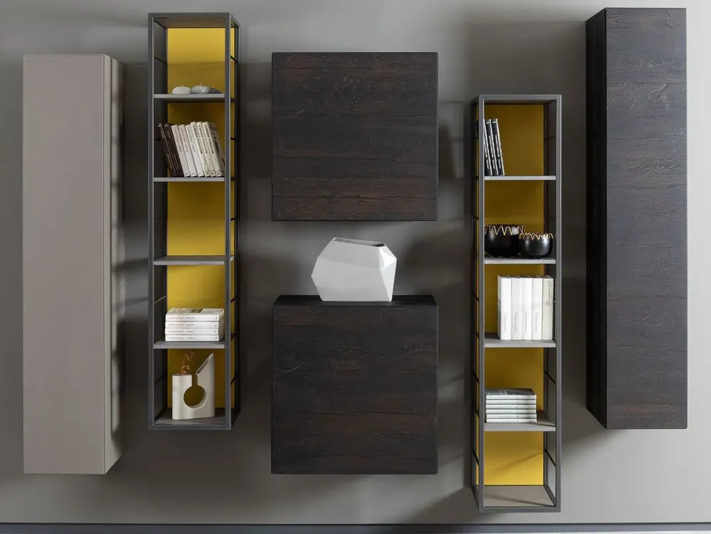 Diotti.com Parete attrezzata Rebel system di in OFFERTA OUTLET- Pareti Attrezzate