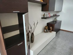 Napol Parete attrezzata S335 in stile moderna a prezzo ribassato- Pareti Attrezzate