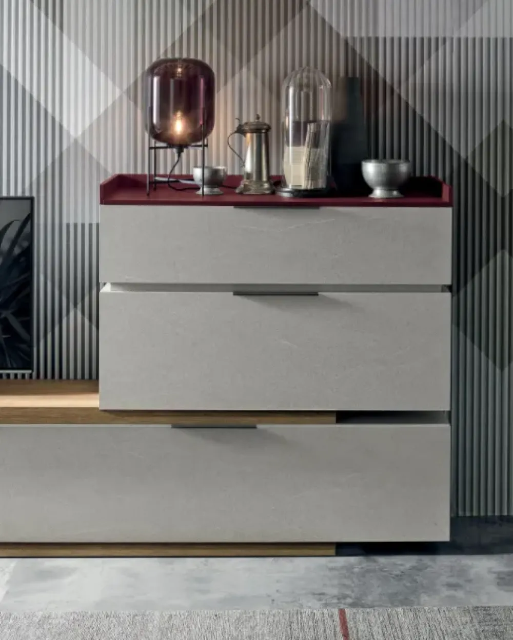 New Parete attrezzata S004 space in stile moderno a prezzo scontato Pareti Attrezzate