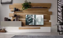 Maronese ACF Parete attrezzata Scuderia living Maronese in legno a prezzo scontato- Pareti Attrezzate