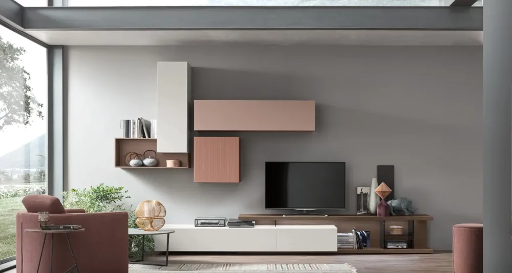 Sale Parete attrezzata Seta unix su2202 in stile moderna a prezzo ribassato Pareti Attrezzate