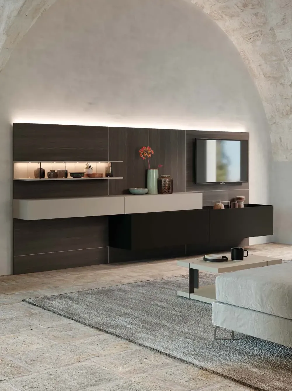 Online Parete attrezzata Skyline south italian atmosphere della marca con uno sconto esclusivo Pareti Attrezzate