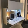 Artigianale Parete attrezzata Smartworking in stile design a prezzo scontato- Pareti Attrezzate