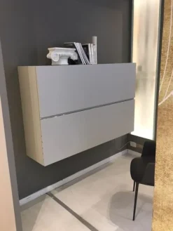 Artigianale Parete attrezzata Smartworking in stile design a prezzo scontato- Pareti Attrezzate