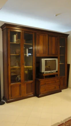 Parete attrezzata Soggiorno in stile classico a prezzo ribassato^Artigianale Discount