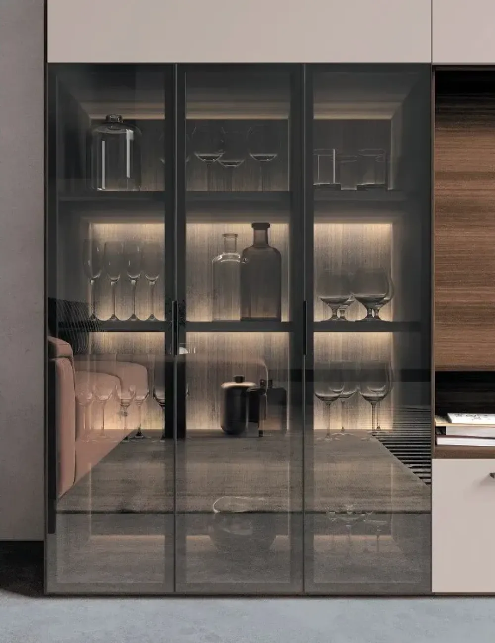 Online Parete attrezzata Space l12 dell'azienda con uno sconto esclusivo Pareti Attrezzate