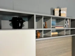 Pianca Parete attrezzata Spazioteca in stile moderna a prezzo scontato- Pareti Attrezzate