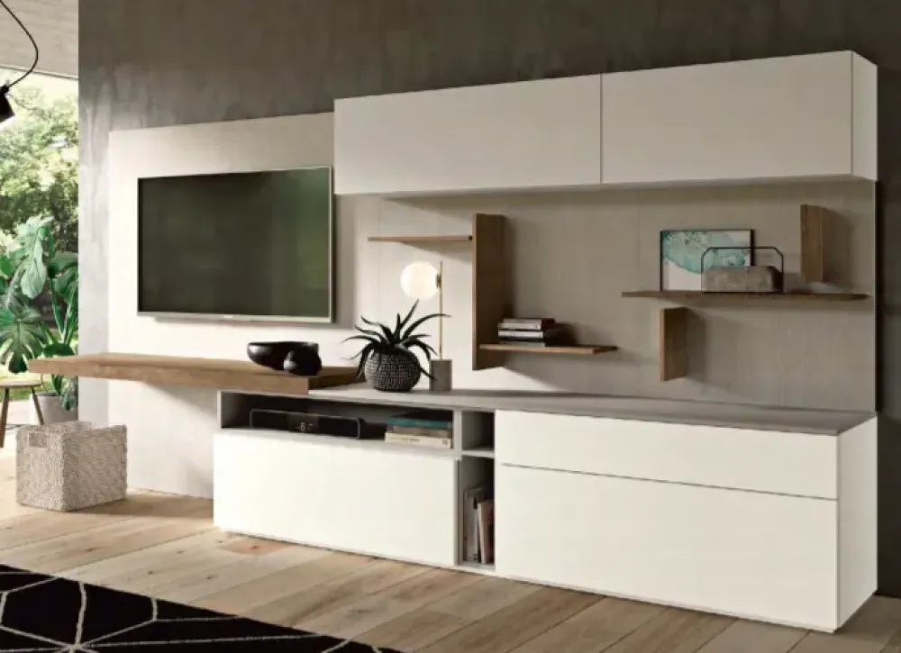 Parete attrezzata Start 02 in stile moderno a prezzo scontato^Collezione esclusiva Best