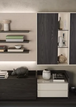 Astor Mobili Parete attrezzata Story 6 di in OFFERTA OUTLET- Pareti Attrezzate