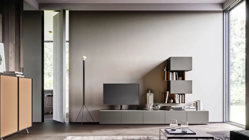 Outlet Parete attrezzata System day di in OFFERTA OUTLET Pareti Attrezzate