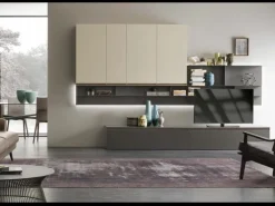 Parete attrezzata in laccato opaco A104 a prezzo Outlet^Tomasella